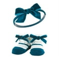 thumbnail image 5 of Hudson Baby Infant Girl Headband and Socks Giftset, Burgundy Pink Teal, One Size, 5 of 5