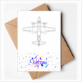 thumbnail image 1 of Fighter Fight Line Art Deco Fashion Welcome Back Greeting Cards Envelopes Blank, 1 of 3