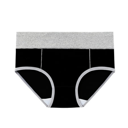 Kopltyrfg Womens Underwear Cotton Seamless Panties Soft Breathable Postpartum Briefs Plus Size High Waist Thongs Dark Gray 5XL