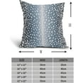 thumbnail image 4 of Antelope Pillow Covers 18X18 Inch Navy Blue Faux Fawn Deer Animal Print Decorative Square Pillow Cases Modern Neutral Cotton Linen Throw Pillows Set of 2 Home Decor For Sofa Couch Bedroom Outdoor, 4 of 6
