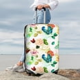 thumbnail image 3 of Lsque Floral Vintage Printed Luggage Cover, Travel Luggage Protector,Scratch and Dirt Resistant, Fits 18-32 Inch Luggage - Medium, 3 of 9