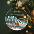 thumbnail image 4 of Sydney Opera House Christmas Ornaments 2025, Personalized Text & Name Sydney Lovers Xmas Ornament Gift, Custom Sydney Opera House Ornaments, Australia Sydney City Ornament Gift for Travel Memories, 4 of 5