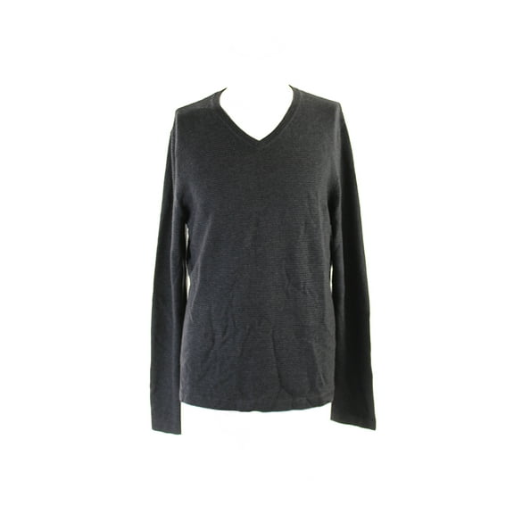 Inc International Concepts Mens CHARCOAL HEATHER TONAL STRIPE SWEATER XL