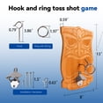 thumbnail image 3 of GSE Games & Sports Expert Tiki Face Style Bamboo Hook and Ring Toss Game Set for Indoor/Outdoor Family Game, Fun Party Game, 3 of 8