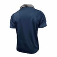 thumbnail image 6 of YUGYXL Men's Casual Shirt Short Sleeve Business Work Shirt Fashion Dress Collar Basic Summer Shirts Navy M, 6 of 8