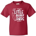 thumbnail image 3 of Inktastic Little Surf Dude with Surfboard Youth T-Shirt, 3 of 5