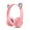 Pink, variant on Cat Ear Headphones with LED Lights, Wireless Bluetooth 5.0 & Wired Over-Ear Headset, Built-in Mic/Mute Button, Foldable Design, Comfortable for Kids/Teens/Adults - School, Travel, Gaming