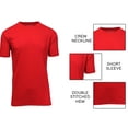 thumbnail image 3 of Men's Short Sleeve Crew Neck Cotton Blend Classic Tee (S-3XL) 10 Pack, 3 of 7