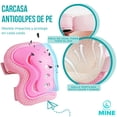 thumbnail image 3 of SET DE PROTECCIÓN INFANTIL PARA PATINAJE, SCOOTER Y BICICLETA – RODILLERAS, CODERAS Y MUÑEQUERAS CON CARCASA ANTIGOLPES Y MALLA TRANSPIRABLE – COMODIDAD Y SEGURIDAD PARA NIÑOS Y NIÑAS -COLOR ROSA, 3 of 10