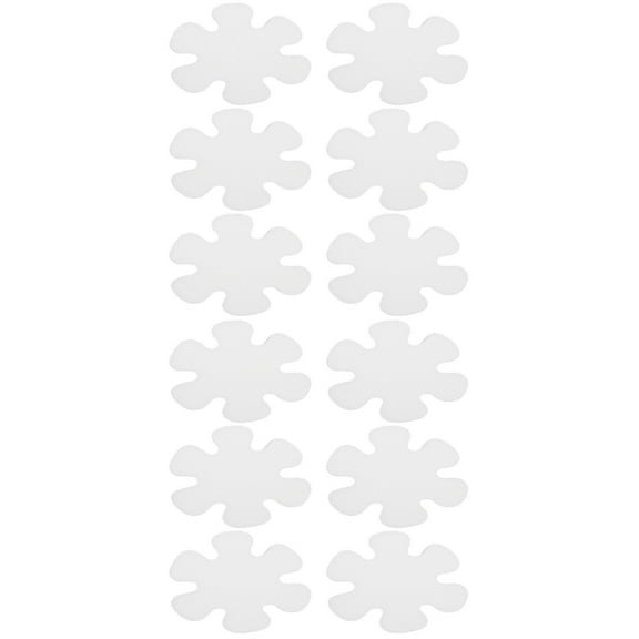 12 Pcs Flower Shape Bathtub Stickers Non-slip Bathroom Stickers Self-adhesive Bathtub Decals