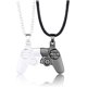 thumbnail image 1 of 1 par de colgante de collar de pareja de controlador de juego para parejas de amantes él y su mejor amigo chico amigo BFF amistad Punk joyería JAMW Sencillez, 1 of 1