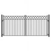 ALEKO Imitation Iron Steel Driveway Gate, Stockholm, 16'