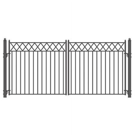 ALEKO Imitation Iron Steel Driveway Gate, Stockholm, 16'