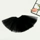 thumbnail image 3 of Falda de mujer Zulema Pettiskirt negro, 3 of 5