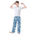 thumbnail image 2 of FORMRS Boys Pajama Pants with Pockets Size 9-10Y Kids Lounge Sleep Bottoms, Baseballs Pattern, 2 of 8