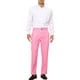 thumbnail image 2 of Pantalones formales de ajuste regular para hombres INSPIRE CHIC con estampado de lunares 34 Rosa, 2 of 6