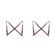 thumbnail image 1 of pitrice Unisex Brace Replacement Korean Easy Matching Elastic Back Braces Wine Red 2Set, 1 of 6