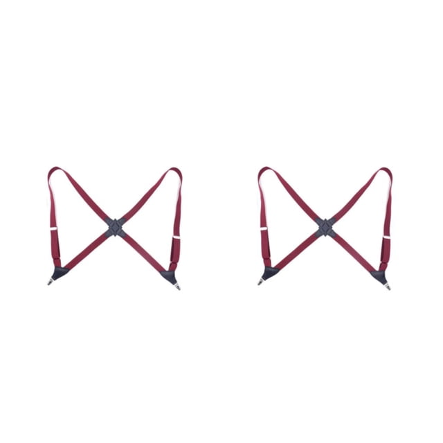 pitrice Unisex Brace Replacement Korean Easy Matching Elastic Back Braces Wine Red 2Set