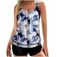 thumbnail image 1 of Birdeem Womens Two-Piece Swimsuit Print Conservative Boxers Plus Size Swimsuit Bikini, 1 of 8