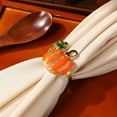 thumbnail image 2 of 4 servilleteros con forma de calabaza para restaurante, hotel, fiesta de Acción de Gracias, 2 of 8