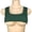 Green, variant on Ultra Short Solid Round‑Neck Crop Tank Top Super Short Seamless Stretch Fabric Lightweight Breathable Trendy Layering Piece For Festival Beach Club And Casual Summer Looks Wine M