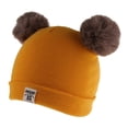 thumbnail image 3 of Sombrero de invierno para bebés CUTICAT Gorro de Punto de Crochet Cálido Amarillo, 3 of 8