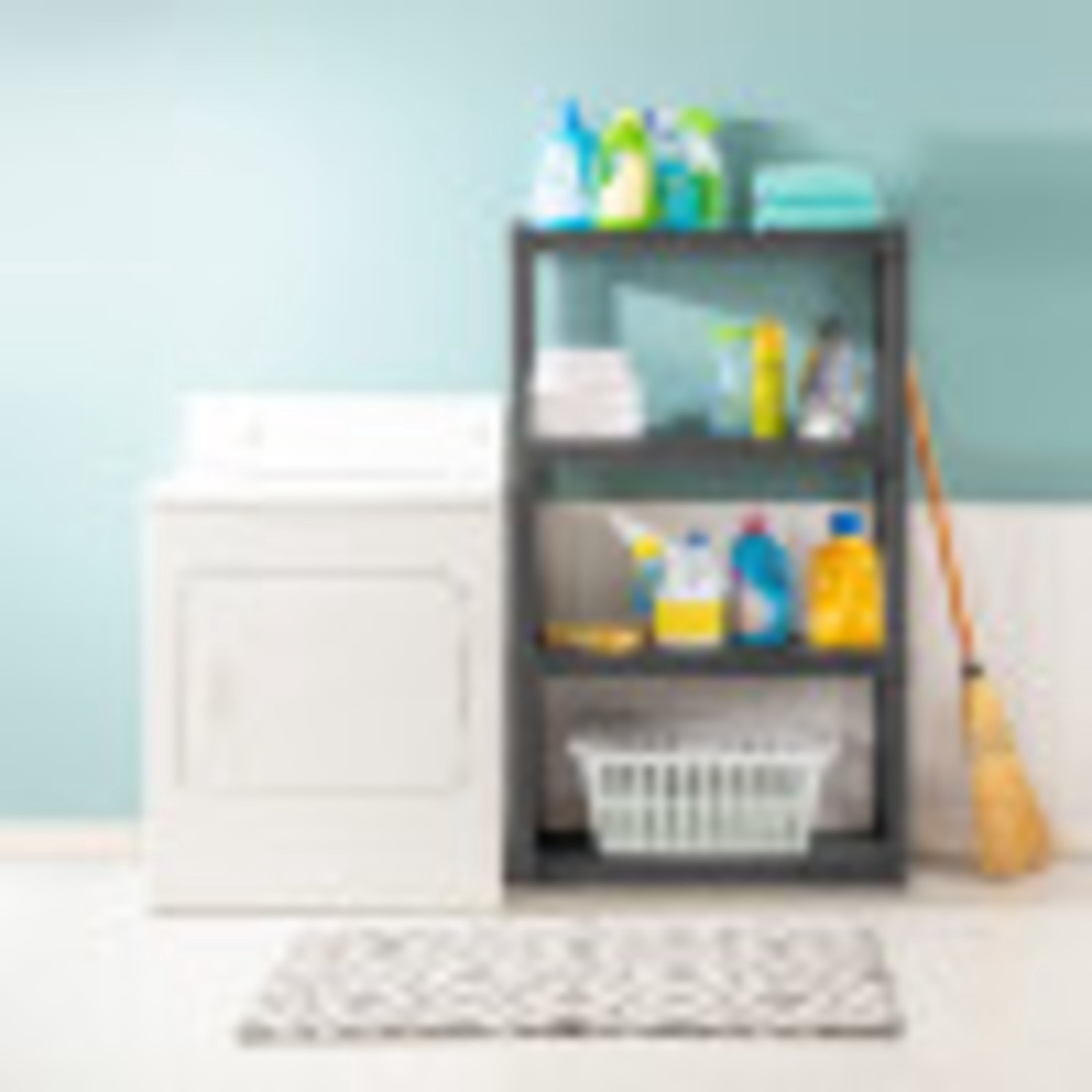 Sterilite 4 Shelf Unit, Flat Gray