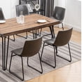 thumbnail image 3 of Roundhill Furniture Aryven Industrial 7-Piece Dining Set, Rustic Dark Pine / Antique Gray, 3 of 14