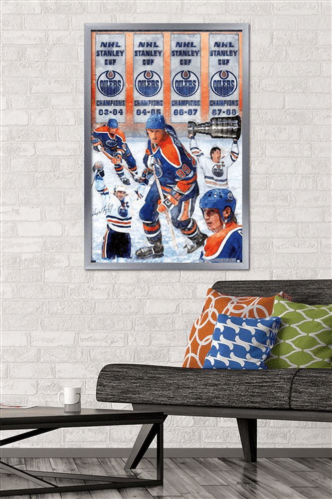 Wayne Gretzky - Banners Wall Poster, 22.375" x 34", Framed