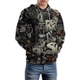 thumbnail image 3 of LAOLIUSN Men’s Graffiti Hoodie All-Over Print 3D Abstract Streetwear Graphic Pullover Sweatshirt, Stretch Fabric, S–4XL, 3 of 7