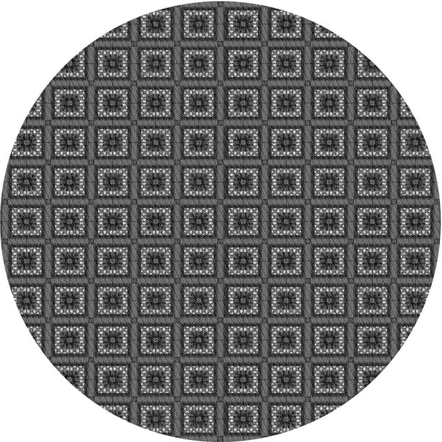Ahgly Company Tapis d'Intérieur Lavable en Machine Carré Gris Transitionnel, 3 Pieds Carré