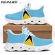 thumbnail image 1 of Zapatillas deportivas de diseño con la bandera de Santa Lucía para hombre, zapatos casuales con cordones, zapatillas ligeras para caminar, 1 of 6