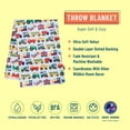 thumbnail image 3 of Wildkin Kids Plush Velour Throw Blanket for Girls and Boys (Trains Planes & Trucks Blue), 3 of 7