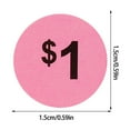 thumbnail image 2 of QJUHUNG 10 Sheets of Price Stickers Pre Priced Labels Pricing Labels Retail Store Sale Stickers Adhesive Price Tags, 2 of 8