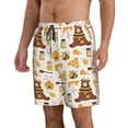 thumbnail image 2 of Pofeuu Cute Bee Honey Jar Hive Bear Prin Men's Swim Trunks Quick Dry Bathing Suit Swimming Board Shorts Mesh Lining Beach Swimwear-Medium, 2 of 6