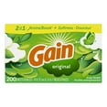 thumbnail image 1 of Gain dryer sheets, Original Scent, Fights static with a touch of scent, laundry sheets 200CT, 1 of 9