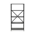 thumbnail image 3 of Signature Design by Ashley Freedan Urban Farmhouse 5 Tier Bookcase, Dark Gray & Black, 3 of 9