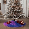 thumbnail image 5 of Daiia Neon Gradient Blue Drawing Merry Christmas Tree Skirt , Xmas Large Lace-up Tree Skirt, Santa Snowflakes Rustic Home Decorations New Year Party Farmhouse Decor-48", 5 of 7