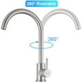 thumbnail image 4 of Stainless Steel Kitchen Faucet, 360° Swivel, Kitchen Sink Faucet, Sink Mixer Tap, Matte, 4 of 4