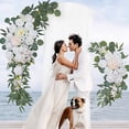 thumbnail image 2 of Garfans 7.9FT Wedding Arch  for Birthday Decoration Round Backdrop Stand Circle Balloon Arch Frame Halloween Christmas Parties Garland Stand White, 2 of 7
