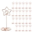 thumbnail image 1 of Unique Bargains Table Number Holders 85mm Tall 40mm Base Width Star Rose Gold, 24 Pieces, 1 of 5
