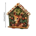 thumbnail image 3 of Christmas Pearl Painting Art Set Wooden House Ornament Kit Holiday Tabletop Decor Craft Gift, 3 of 6