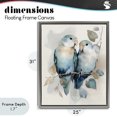 thumbnail image 4 of Stupell Industries Modern Blue Bird Lovers Gray Floating Frame Canvas Art, 25 x 31, by Franklyn Gregory, 4 of 8