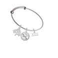 thumbnail image 2 of Delight Jewelry Silvertone Horizontal Year 2022 Silvertone Let Things Go Tree Charm Bangle Bracelet, 2 of 4