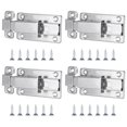 thumbnail image 1 of Perno de puerta de acero inoxidable, protector de seguridad, pestillo de puerta antirrobo, accesorios de Hardware, 4 Uds., 1 of 5