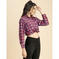 thumbnail image 3 of Moomaya Long Sleeves Spread Collar Rayon Shirt - Women's Casual Printed Shirt, 3 of 9