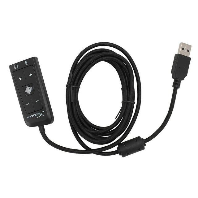 Adaptateur de carte son USB vers jack 3,5 mm avec prise casque et microphone pour Kingston HyperX Cloud II