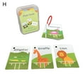 thumbnail image 2 of Biplut 27Pcs/20Pcs/30Pcs Baby Flash Card Thickened Eye Improve Logic Early Learning Flash Card Animal Number Alphabet Card Kit for Newborn (Zoo Animal(20Pcs)), 2 of 13