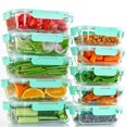 thumbnail image 1 of Contenedores de Almacenamiento de Alimentos UMEIED Pack de 10 con Tapa Hermética de Vidrio, 1 of 6
