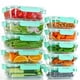 thumbnail image 1 of Contenedores de Almacenamiento de Alimentos UMEIED Pack de 10 con Tapa Hermética de Vidrio, 1 of 6